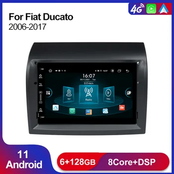 Android 11 Авто Радио Мултимедиен Плеър За FIAT Ducato 2007-2015 Citroen Jumper Peugeot Boxer 2011-2015 БТ RDS Carplay Авторадио